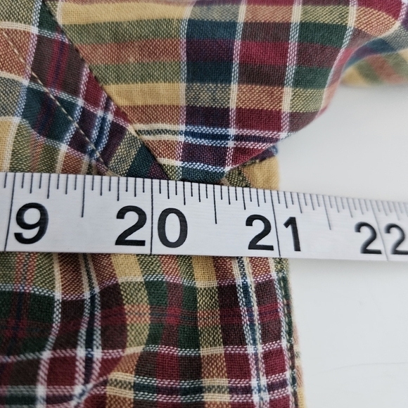 Pendleton Seaside Shirt Mens Plaid Yellow SS Button Down Casual Sz Small - Picture 6 of 9